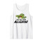 Débardeur Crocodile blanc homme/femme - miniature