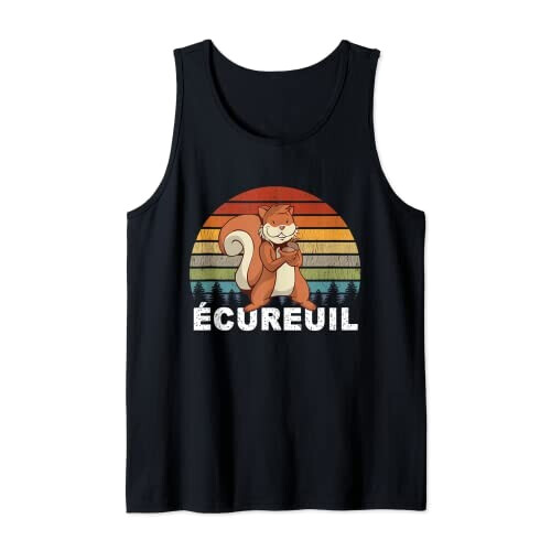 Débardeur Écureuil noir homme/femme
