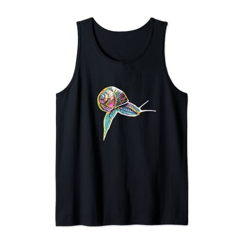 Débardeur Escargot noir homme/femme