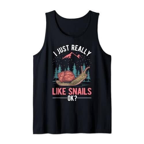 Débardeur Escargot noir homme/femme