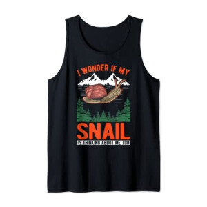 Débardeur Escargot noir homme/femme