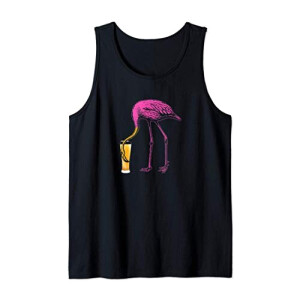 Débardeur Flamant rose noir homme/femme
