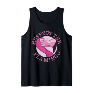 Débardeur Flamant rose noir homme/femme