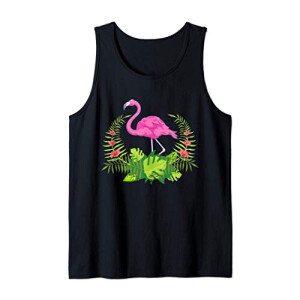 Débardeur Flamant rose noir homme/femme