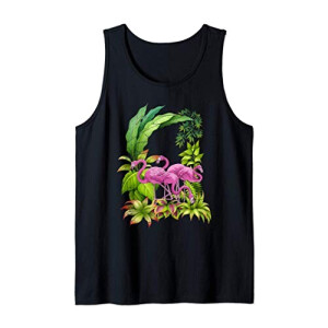 Débardeur Flamant rose noir homme/femme
