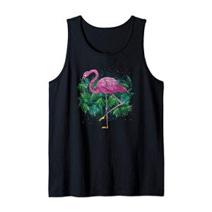 Débardeur Flamant rose noir homme/femme