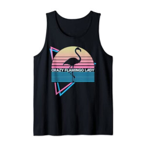 Débardeur Flamant rose noir homme/femme
