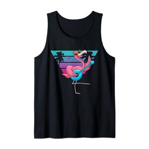 Débardeur Flamant rose noir homme/femme