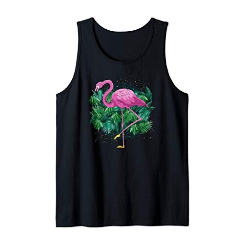 Débardeur Flamant rose noir homme/femme