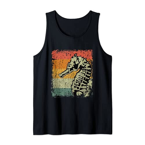 Débardeur Hippocampe noir homme/femme