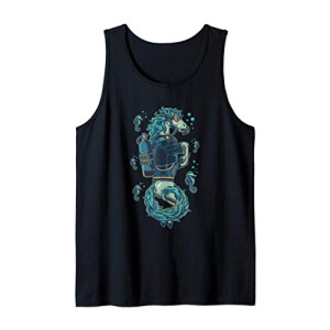 Débardeur Hippocampe noir homme/femme