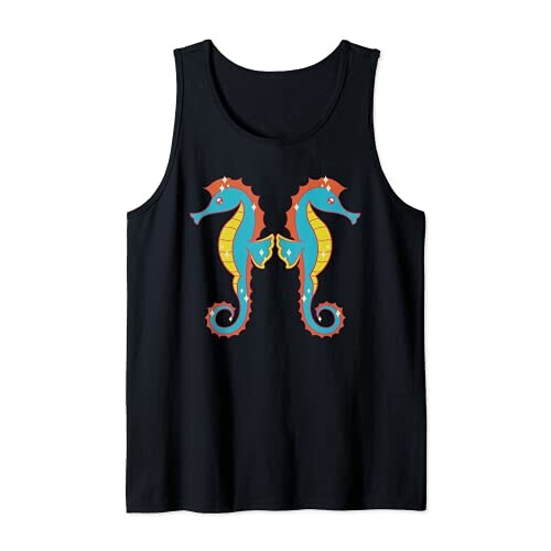Débardeur Hippocampe noir homme/femme