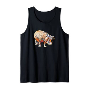Débardeur Hippopotame noir homme/femme