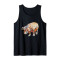 Débardeur Hippopotame noir homme/femme - miniature