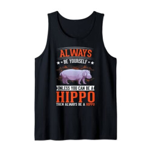 Débardeur Hippopotame noir homme/femme