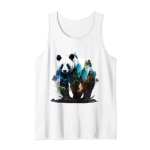 Débardeur Panda blanc homme/femme