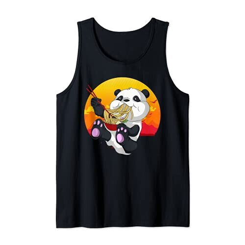 Débardeur Panda noir homme/femme