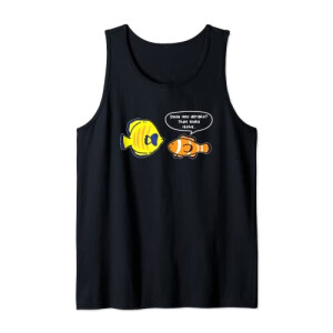 Débardeur Poisson noir homme/femme