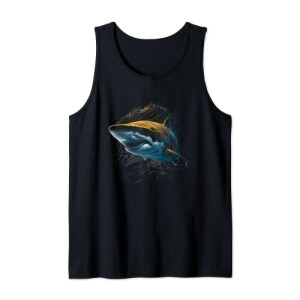 Débardeur Requin noir homme/femme