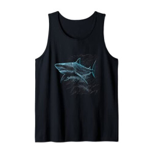 Débardeur Requin noir homme/femme