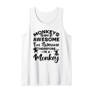 Débardeur Singe blanc homme/femme