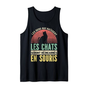 Débardeur Souris noir homme/femme