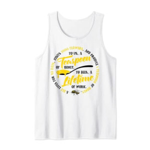 Débardeur Abeille blanc homme/femme