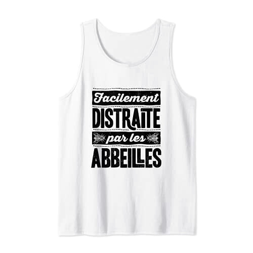 Débardeur Abeille blanc homme/femme