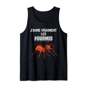 Débardeur Fourmi noir homme/femme