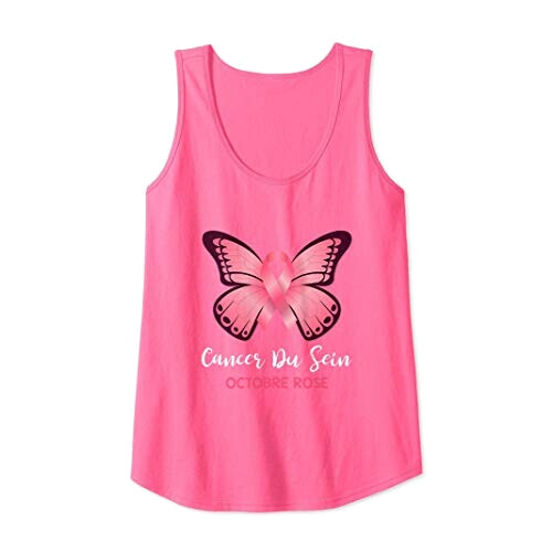 Débardeur Papillon rose femme