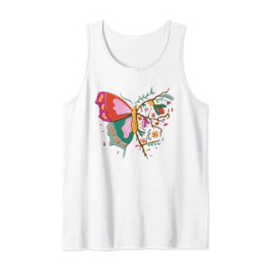Débardeur Papillon blanc homme/femme