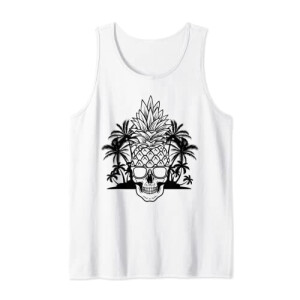 Débardeur Ananas blanc homme/femme