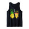 Débardeur Ananas noir homme/femme - miniature