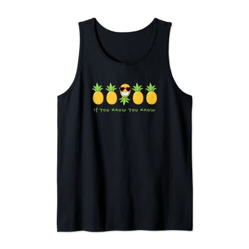 Débardeur Ananas noir homme/femme