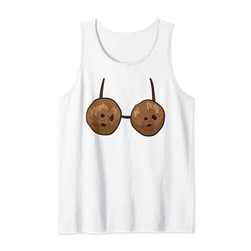 Débardeur Noix de coco blanc homme/femme