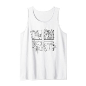 Débardeur Citrouille blanc homme/femme