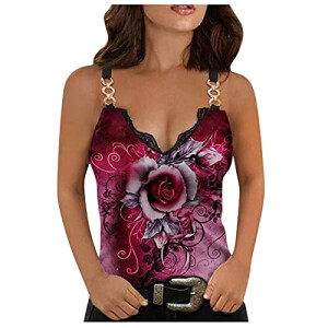 Débardeur Rose - Fleur - femme