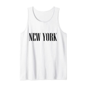 Débardeur New York blanc homme/femme