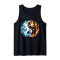 Débardeur Yin Yang noir homme/femme - miniature
