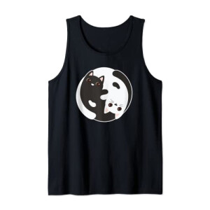 Débardeur Yin Yang noir homme/femme