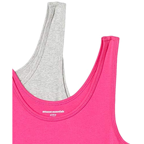 Débardeur rose vif/gris chiné femme variant 4 