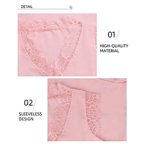 Débardeur rose col en v femme variant 0 