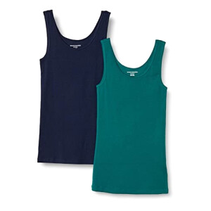 Débardeur vert foncé/bleu marine femme