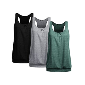 Débardeur vert pcs- gris clair/ foncé/ noir femme
