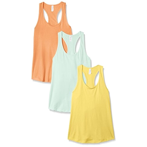 Débardeur orange banana jaune/light /mint femme