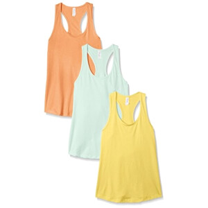 Débardeur orange banana jaune/light /mint femme
