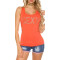 Débardeur orange corail homme/femme - miniature