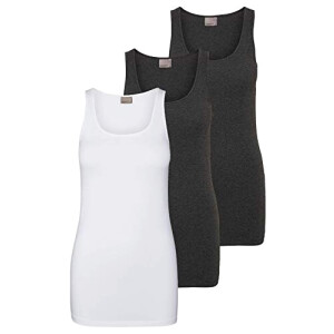 Débardeur gris blanc femme