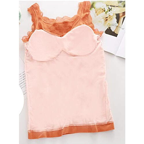 Débardeur marron (bretelles en dentelle) femme variant 3 