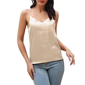 Débardeur beige femme